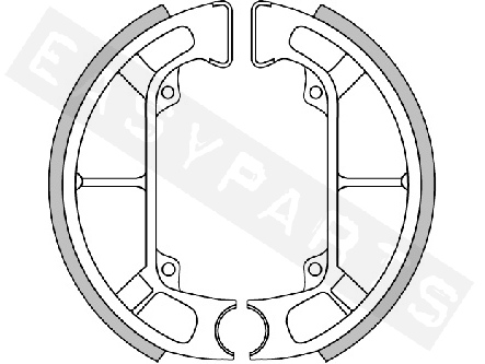 Mâchoires frein arrière POLINI Original (FT0266) (avec ergot)